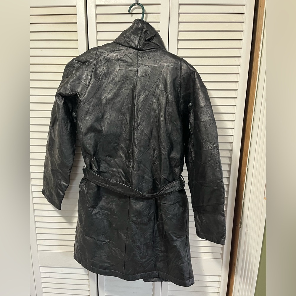 🔥 100% Leather Jacket Large Giovanni Navarre